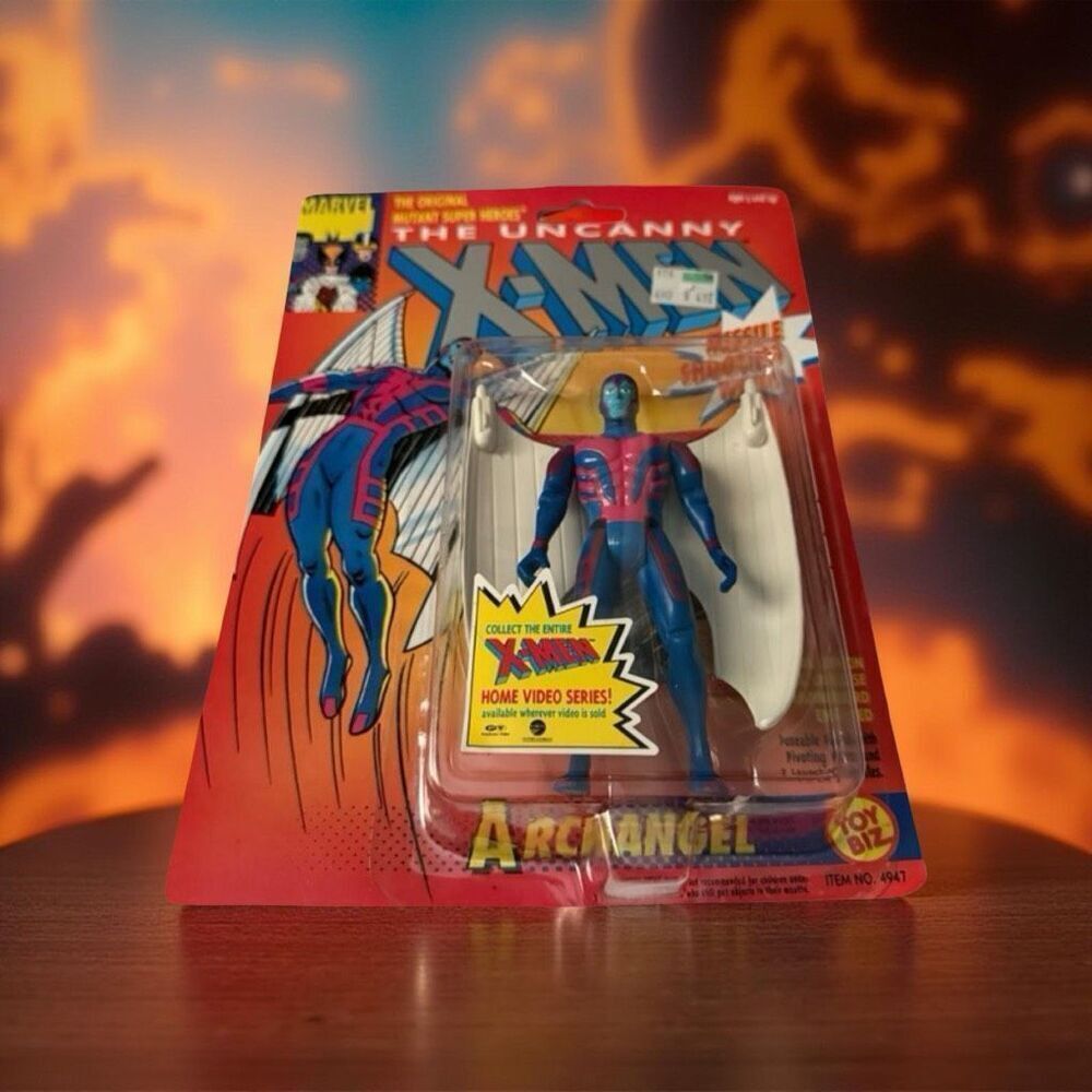Vintage 1992 ToyBiz Uncanny X-Men Archangel Blast Wings Action Figure Sealed C1